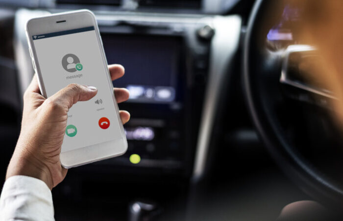 a woman receiving a call from an 800 number