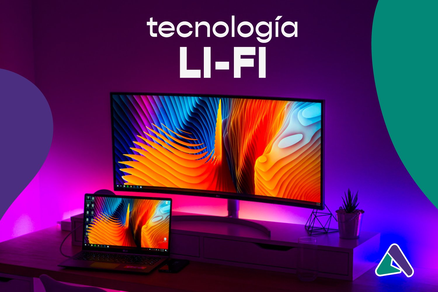 La tecnología Li-Fi utiliza la luz visible para la transmisión de datos en lugar de ondas de radio, como se utiliza en la tecnología Wi-Fi.